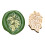 Vintage Seal Stamp Head with Christmas Pattern for-Greenery 1