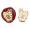 Christmas Seal Stamp Head Replacement-Squirrel on snowy ni 1