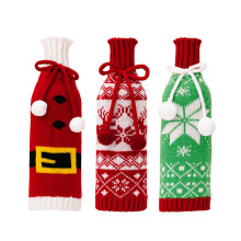 Pack Of 3 Soft Knits Snowflake Wine Bottle-Three mixed packages