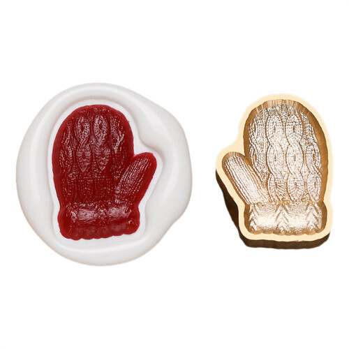 Seal Stamp Head with Christmas Pattern for Seal-Knitted gloves