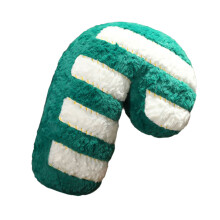 Chriatmas hrow Pillow Colored Candy Cane,-Candy Cane Green