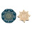 Vintage Sealing Stamp with Christmas Pattern-winter snow shadow 1