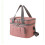 Lunch Bag Oxfords Fabric Thermal Layer Designs Handle-Pink 1