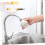 Adjustable Faucet Sprinkler Water Saving Shower Head Filter Diffuser Compatible With Kitchen Sink And Bathroom Tap 3