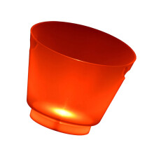 Seaux à glace allumés par LED de grande capacité-lumière rouge