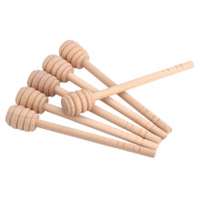 50 Stück Haushalt-Holz-Ohrenstößel für Marmelade, Honig, Gläser, Dosierstäbchen, Rührstab, 15cm