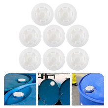 (As show, One size) 8pcs Bung Cap Oil Barrel Seal Cap Water Drum Plug 200L Oil Drum Seal Cover
