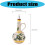 High Capacity Ceramic Seasoning Container Dishwasher Safe-green 3