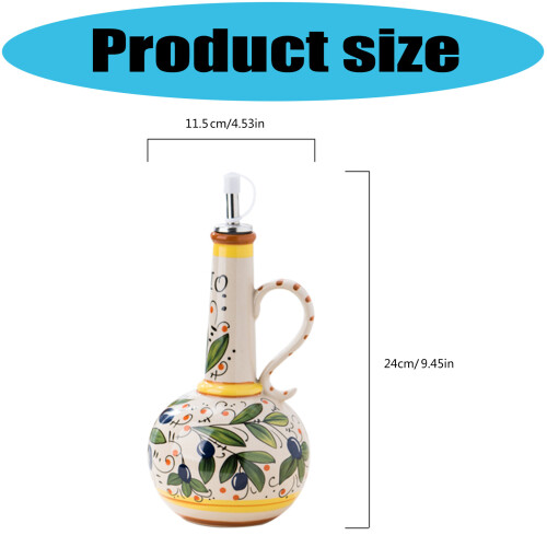 High Capacity Ceramic Seasoning Container Dishwasher Safe-green 2