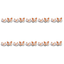 10Pcs Decorative Waistband Adjusters Cartoon-11range color