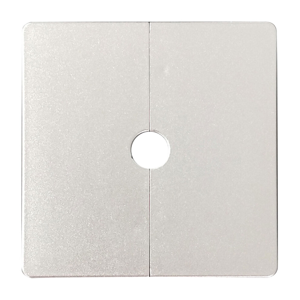 Wall Split Flange Square Escutcheon Plate For Home,-Silver 12Mm 7704000091725