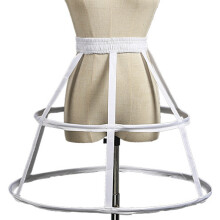 Petticoat Cage Crinoline Wedding-Two white circles 55
