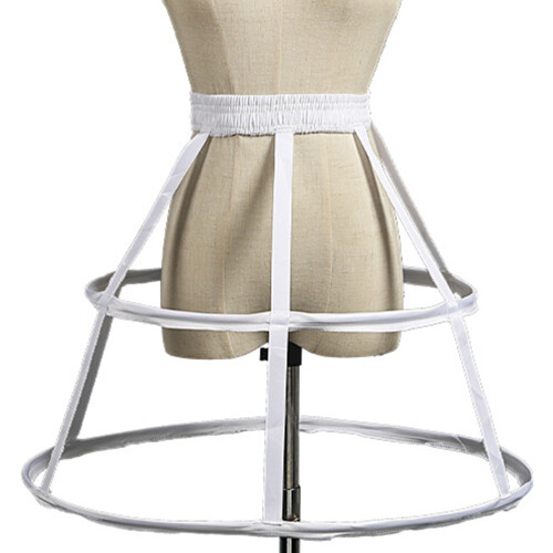 Petticoat Cage Crinoline Wedding-Two white circles 55