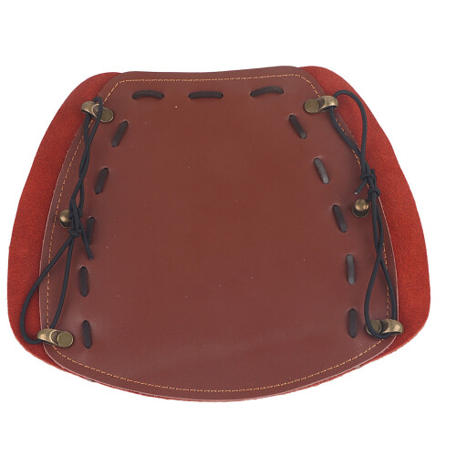 Shooting Archery Leather Arm Guard, Adjustable, Lightweight, Brown, 21*18.5cm 2