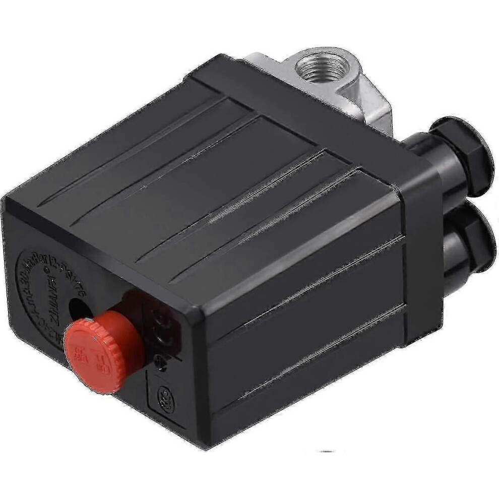 Kikidex (As Show, One Size) Pressure Switch, 380V Three Phase 4 Holes Vertical Pressure Switch Control Valve For Air Compressorg Diucai