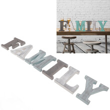 de madera familia letras adornos envejecidos retro