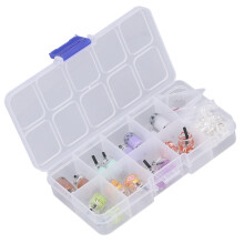 Kit de pendientes de 4 colores - colgantes de botellas de vidrio