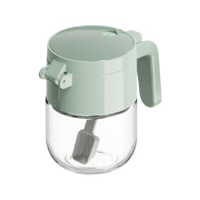 Shaker d'assaisonnement en verre, récipient à épices avec-Vert