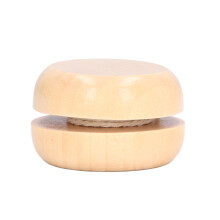4 pièces Yo-yo simples - Petit, 4,7x3,2 cm, bois naturel
