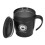 Tazza da caffè 330 ml nera 9,610,3 cm con manico portatile 16