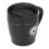 Tazza da caffè 330 ml nera 9,610,3 cm con manico portatile 13