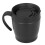 Tazza da caffè 330 ml nera 9,610,3 cm con manico portatile 14