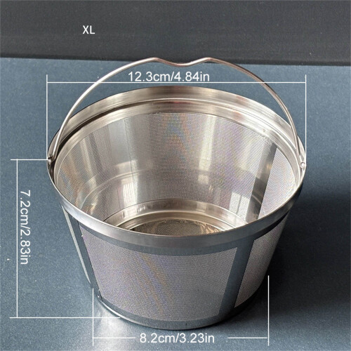 User friendly Coffee Filter Basket Nonrust Steel Fine Meshes-M 2