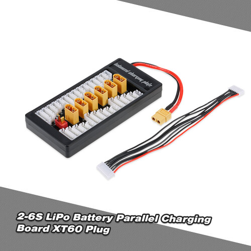 2-6S LiPo Parallel Charging Adapter Board XT60, 40A, 138x67mm 1