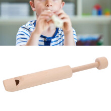 Wooden Slide Whistle Flute - Fun Voice Change Toy for Kids Full Wood