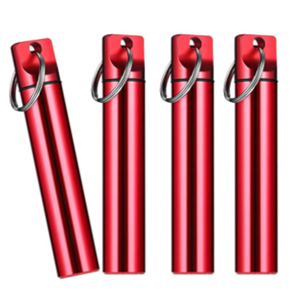 Red Premium Aluminum Alloy Toothpick Organizers Leakproof-L