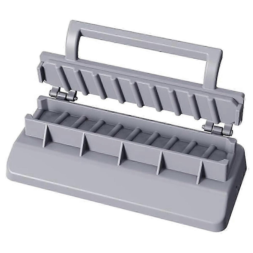 Kikidex (As Show, One Size) Large Kebab Maker Press, Plastic Kabab, Manual Kabob Mould, Kabob Maker Barbecue Skewers Gray