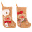 2 Stücke handgemachte Lebkuchenmann-Weihnachtsstrümpfe 1