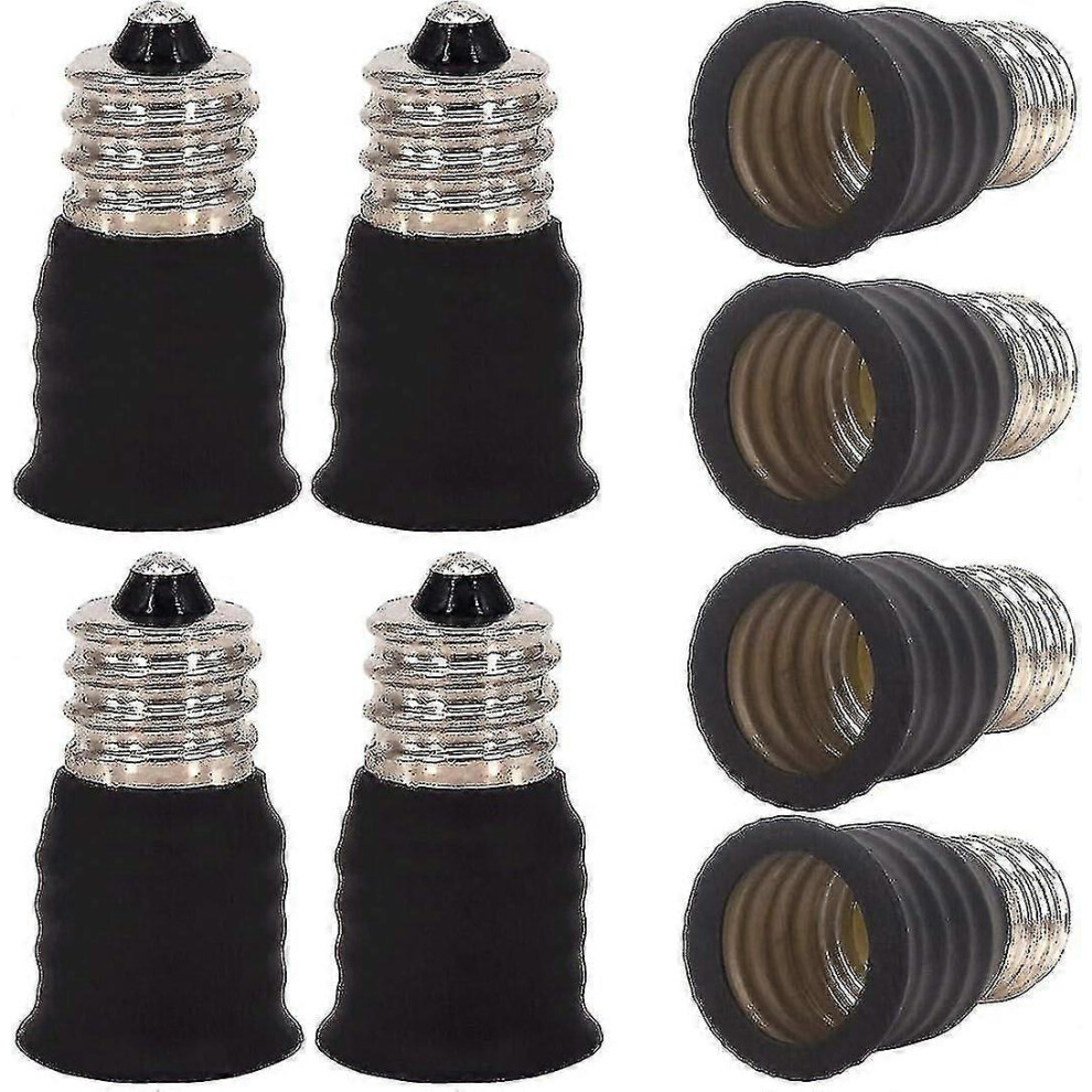 Kikidex (As Show, One Size) Set Of 8 E12 To E14 Adapters For Incandescent Bulbs E12 To E14