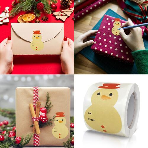400 Stück Weihnachtsetiketten, selbstklebende 1
