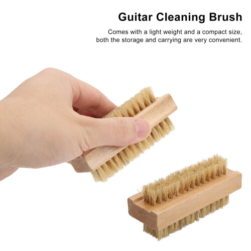 Durable Maple Double-Sided Brush for Guitar Bass & String Instruments 2