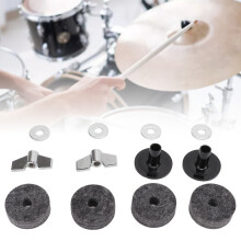 12 piezas de fieltros y mangas para platillos 4cm gris Hi-Hat