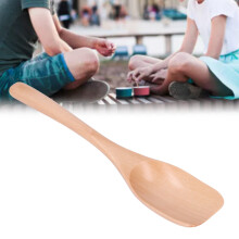 Holzlöffel für Desserts für Kinder 16,5 cm Küchen-Eiscreme- und Kochutensil