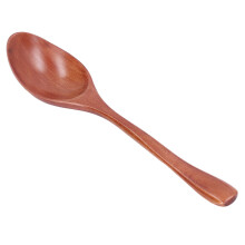 Holz-Löffel für Reis-, Suppe- und Dessert, tragbar, 18,5 cm Küchenutensil