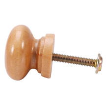 Satz mit 10 Holz-Möbelgriffchen für Schränke und Schubladen,Durchmesser 24 mm