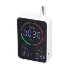 Misuratore di CO2 bianco 14,183,5 cm, 2000 mAh, 400-5000 ppm