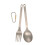 Titanium Tableware Set with Carabiner Storage Sack Flatware for Home & Camping 5