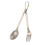 Titanium Tableware Set with Carabiner Storage Sack Flatware for Home & Camping 6