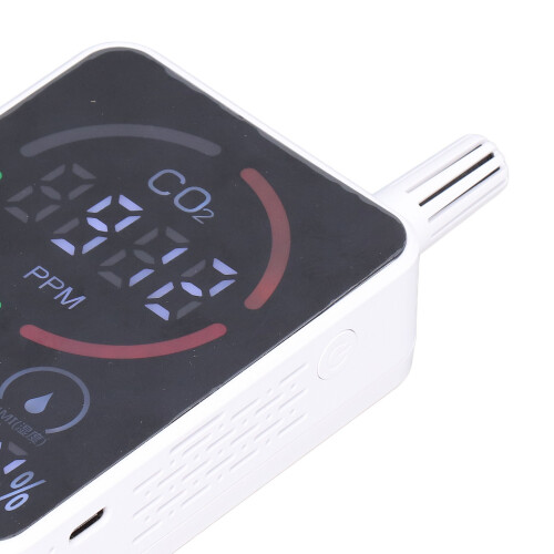 Détecteur de CO2 Modèle 2000 mAh 14,1  8  3,5 cm Blanc 2
