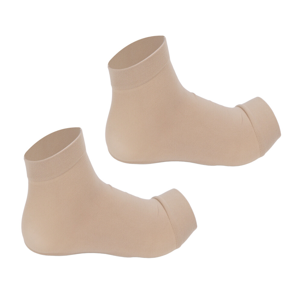 Ankle Support Socks for Women Heel Crack Protection Padded Compression Fit