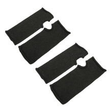 4Pcs Level 5 Cut Resistant Sleeves Black, Thickened Anti Scratch Arm Guards