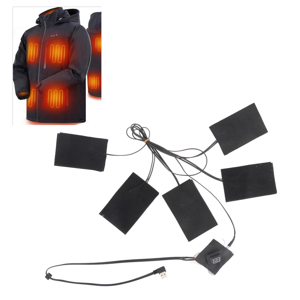 Adjustable Heating Pads for Clothes and Gloves with Fiber Technology