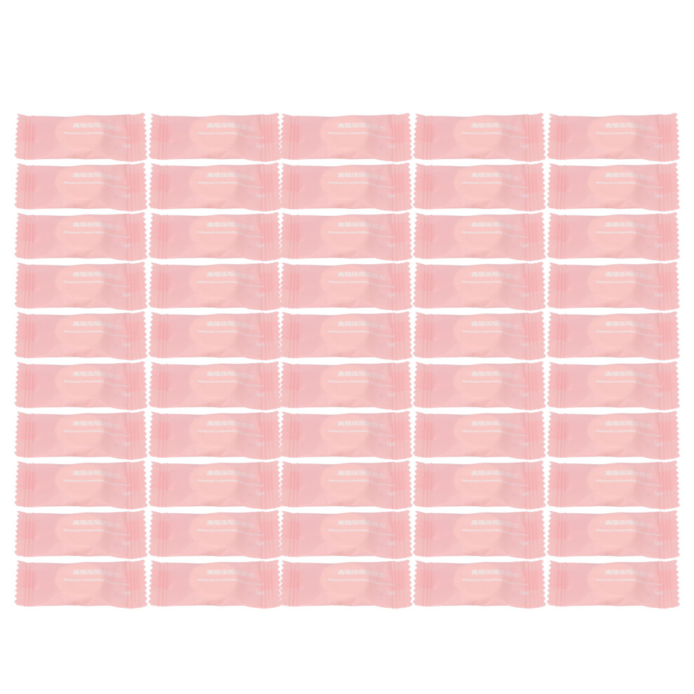 50pcs Compressed Cotton Face Towels for Beauty Salon & Household