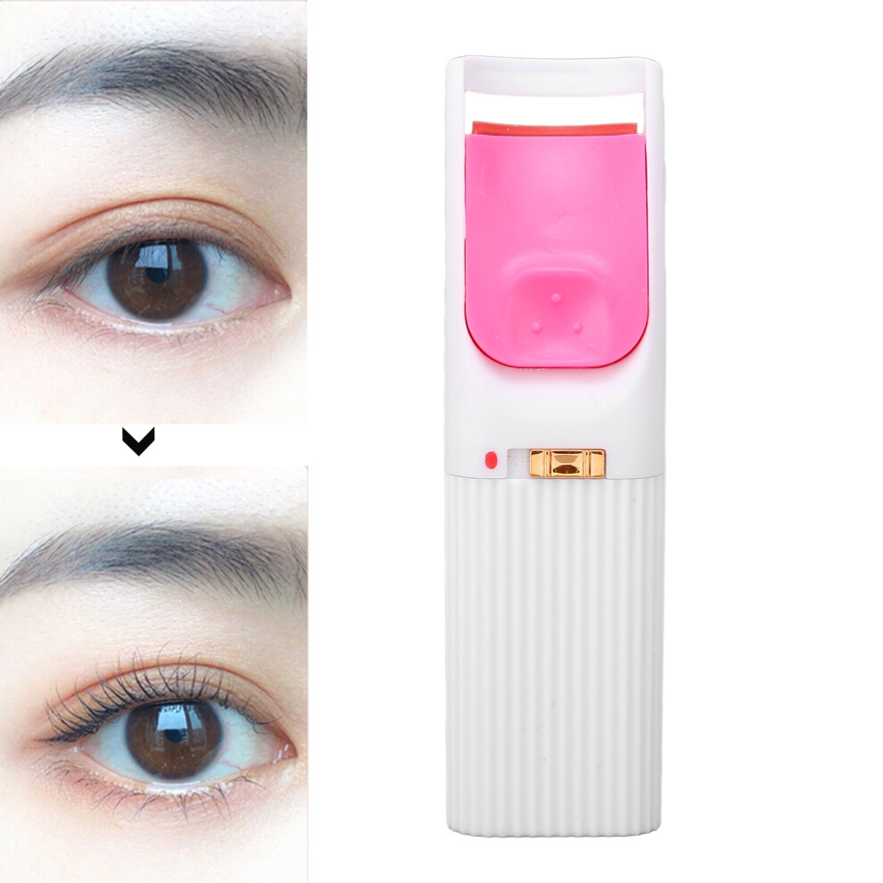 Unisex Heated Eyelash Curler 40C Quick Heating, Persistent Curl, Abs, 38X130mm