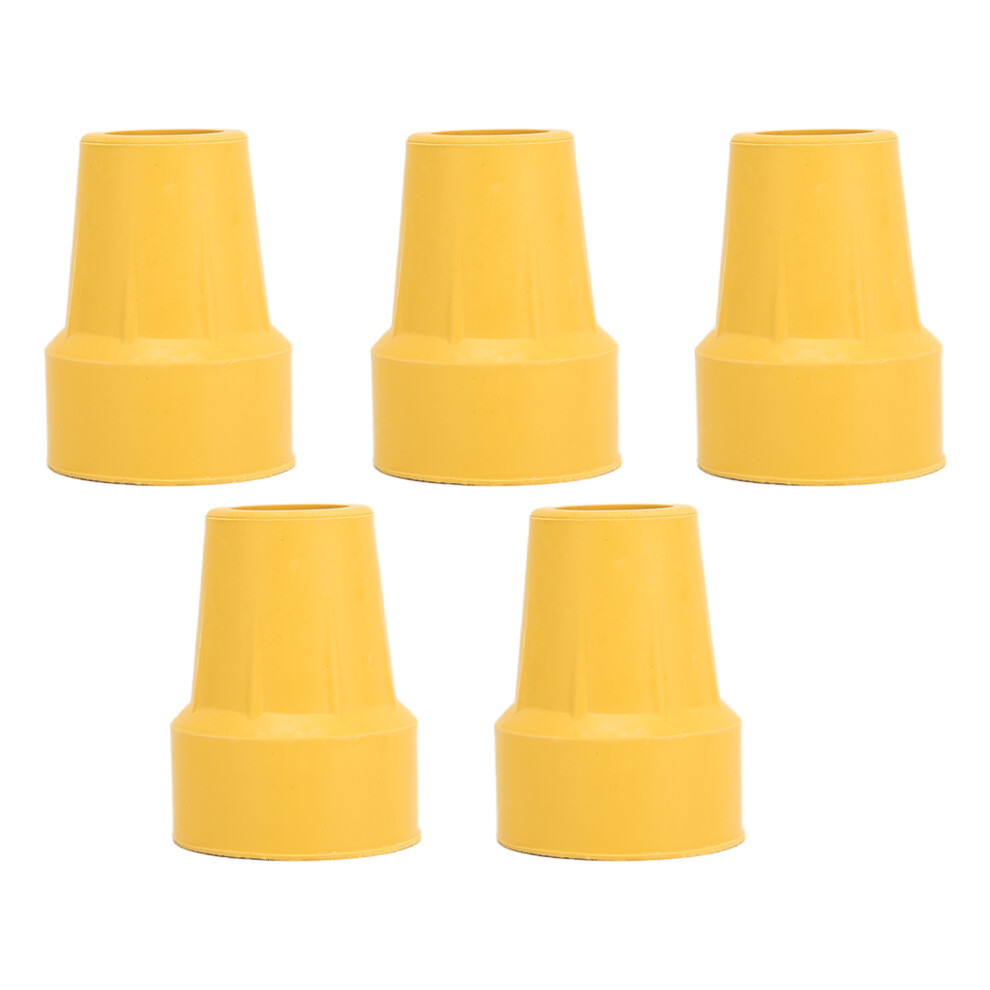 5Pcs 22mm Nonslip Tyre Textured Crutch Tips - Wear Resistant Safe Use