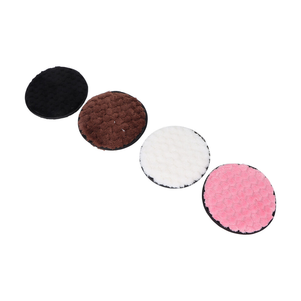4pcs Reusable Superfine Fiber Makeup Remover Pads, Gentle Cleansing Tool